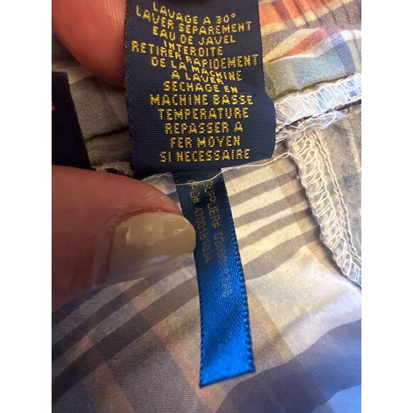 Polo Ralph Lauren Mens Madre Patchwork Plaid Cotton Shorts Size 35 Multicolor - Picture 7 of 7